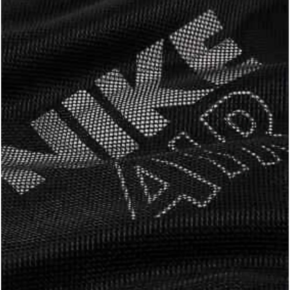 NIKE SPORTSWEAR AIR 1/4 Zip Black White Mesh Pullover Women's Size L